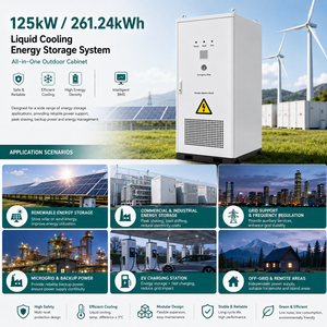 Armoire de <span class=keywords><strong>stockage</strong></span> d'énergie BESS LiFePO4 refroidie par liquide 261 kWh 832 V, système de <span class=keywords><strong>stockage</strong></span> d'énergie 125 kW pour usage commercial et industriel - Product Image 4