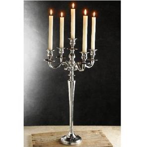 Eco friendly Silver Candelabra for Wedding Home Decoration Durable Metal Candle Holder <b>Christmas</b> <b>Centerpiece</b> Decor - Product Image 1