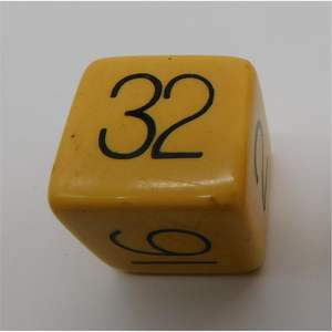 Premium Black Doubling Cube for <b>Backgammon</b> <b>Set</b> Heavy Duty Replacement Game Die Engraved Large Numbers Professional Doubling Cube - Product Image 5