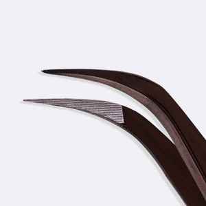 Pince à cils de précision en acier inoxydable pour extensions de cils, outil d'application pour volume et extensions classiques - Product Image 2