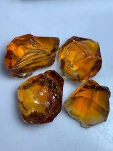 Natural Madeira Citrine Rough Gemstone Parcel Loupe Clean Faceting Cutting Quality Deep Orange <b>Crystal</b> Lot For Jewelry - Product Image 3