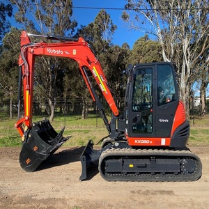 Potente Miniexcavadora Kubota KX080 3S con Diseño Eficiente para Ahorro de Combustible, Ideal para Demolición, Trabajos de Servicios Públicos y Preparación de Terrenos Pesados - Product Image 2