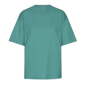 Camisetas de Manga Corta Personalizadas para Mujer, de Secado Rápido, Transpirables, Cuello Redondo, Cómodas, Suaves, de Felpa, 100% Algodón, Corte Holgado Informal de Verano - Product Image 1