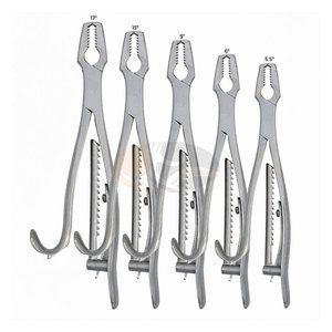 Juego de Pinzas de Kern para Sujeción de Huesos, 5.5 y 17 Pulgadas, 2x2 Dientes, con Trinquete, Instrumento Quirúrgico Ortopédico de Acero Inoxidable, CE - Product Image 6
