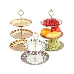 Support à gâteau multi-niveaux en aluminium multifonctionnel pour fêtes, hôtels et fêtes de fin d'année - Product Image 3