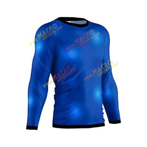 Compression Gym Chemises Surf À Manches Longues Logo Personnalisé UV BJJ Rashguard MMA Sublimé Hommes Rash Guard DHL Sublimation FEDEX OEM - Product Image 3