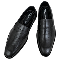 Nouvelles chaussures pour hommes en cuir italien tendance, mocassins à imprimé animal, antidérapantes, légères, confortables, en cuir véritable de qualité supérieure, décontractées