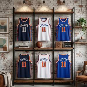 Maillot de basket-ball respirant sans manches pour hommes, col rond, imprimé au dos, Brunson 11, nom du joueur, numéro - Product Image 5