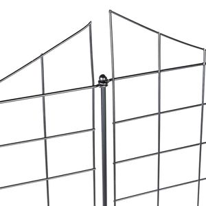 Recinzione da Giardino con Spaziatura tra le Punte di 2,5 Pollici, Altezza 36,6 Pollici, Barriera Decorativa Sotterranea per Animali, Lunghezza 29,5 Pollici - Product Image 6