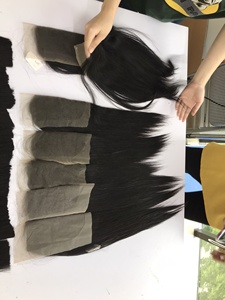 Vente en Gros Double Dessiner Os Droite Extensions de Cheveux Humains Fermeture Hd Dentelle Fermeture Perruque Nœuds Suisse Dentelle Fermeture Perruques Vendeurs - Product Image 2