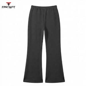 Collection 2027, nouveau design, prix bas, pantalon évasé pour femmes, satin, hiver, ODM, coupe régulière, streetwear - Product Image 2