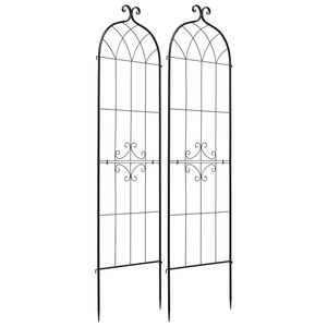 Traliccio per Rose da Giardino 71 x 20 Pollici, Comodo Sistema di Bloccaggio, Confezione da 2, Finitura Verniciata a Polvere, Altezza 3 Piedi - Product Image 1