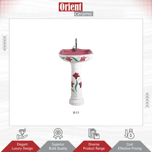 Worldwide Selling Custom Design White Ceramic Luxurious Bathrooms Sanitary Ware Wash Basin Pedestal for Genuine Buyers - Product Image 2
