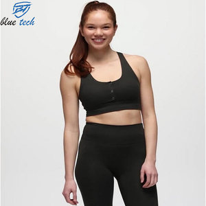 เสื้อชั้นในกีฬาผู้หญิงคุณภาพสูง ดีไซน์ทันสมัย สำหรับโยคะ ฟิตเนส ออกกำลังกาย วิ่ง กระชับสูง ไร้ตะเข็บ - Product Image 2