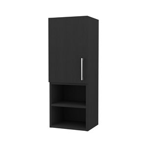 Armadietto da bagno a 2 ripiani in Wengue Nero - Product Image 3