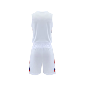 Uniforme de Baloncesto Personalizado para Adultos, Estilo Único, Impresión Frontal, Transpirable, de Secado Rápido, Antibacterial, Sin Mangas, 100% Poliéster - Product Image 4