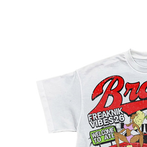 T-shirt blanc pour homme, manches courtes, imprimé cartoon, style streetwear, col rond, jersey, coupe ajustée, 100% coton - Product Image 2