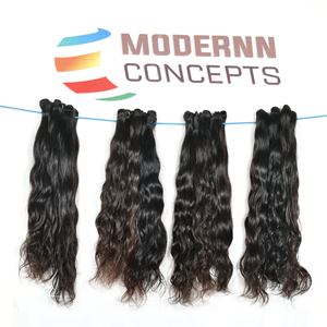 Extensions de cheveux humains indiens vierges naturels non traités, 100 % bruts, ondulés, en gros, de 8 à 36 pouces, couleur naturelle, par lot, à prix abordable - Product Image 4