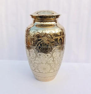 High Quality Custom Engraved American Brass Cremation Urns Adult Human <b>Ashes</b> <b>Keepsake</b> 200/220 Cubic Inch Capacity Wholesale - Product Image 2