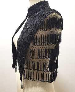 Nuevo Vestido de Noche de Lujo con Apliques de Encaje Dorado, Cristales, Pedrería y Flecos HY1993 - Product Image 2