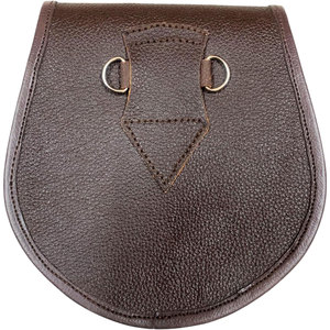 Scottish Vegan Leather Sporran for Kilt - Traditional Dress Sporran with <b>Button</b> or Thistle <b>Badge</b> 2026 - Product Image 3