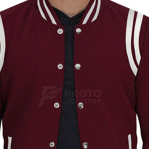 เสื้อแจ็คเก็ต Letterman สำหรับผู้ชาย คุณภาพพรีเมียม สไตล์ลำลอง สตรีทแวร์ ชุดกีฬา แฟชั่นฤดูหนาวและฤดูใบไม้ร่วง กระดุมแบบปกปิด ดีไซน์ทันสมัย เหมาะสำหรับใส่ในชีวิตประจำวัน - Product Image 5