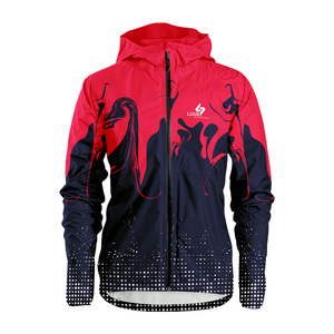 Chaqueta Cortavientos con Capucha para Hombre, Estilo Urbano, Cierre de Cremallera, Antibacteriana, Impermeable, Transpirable, 100% Nailon - Product Image 5