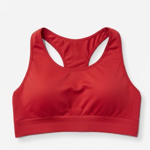Women Simple Breathable Plus Size Fitness Sports <b>Bra</b> Lightweight <b>Stretch</b> Racerback Workout Yoga Training Seamless Front Crop Top - Product Image 6