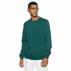 เสื้อสเวตเชิ้ตคอกลมทรงปกติสำหรับผู้ชาย สีพื้น ผ้าฟลีซ แขนยาว ผ้าฝ้ายถัก 100% สไตล์ลำลอง สำหรับฤดูใบไม้ร่วง - Product Image 1