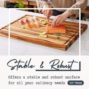Tabla de Cortar de Madera Rústica Moderna de la India para Hogares Elegantes con Acabado Liso y Construcción Resistente a Precio de Mayoreo - Product Image 4