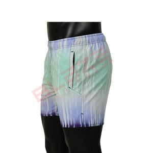 กางเกงขาสั้นผู้ชายสองข้างลึกมีกระเป๋าชายเสื้อครอปแบบธรรมดาสำหรับฤดูร้อนเป็นมิตรกับสิ่งแวดล้อมผ้าตาข่ายสวมใส่สบาย - Product Image 2