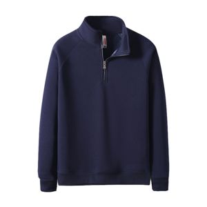 Sweat-shirts à demi-zip personnalisables pour hommes, 330 GSM, collection automne-hiver, style décontracté et basique - Product Image 2
