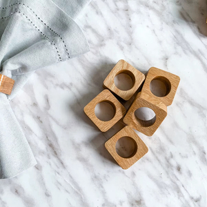 Handcrafted Wooden Napkin <b>Ring</b> Wholesale Price Handmade Napkin Holder Set for Dining Table Decor and Events - Product Image 1