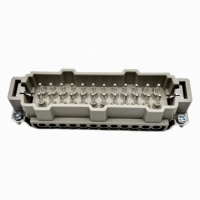Conector de Alimentación Industrial HE-024 de Alta Resistencia, 24 Pines, Macho/Hembra, IP65, 500V, 16A, Fabricante