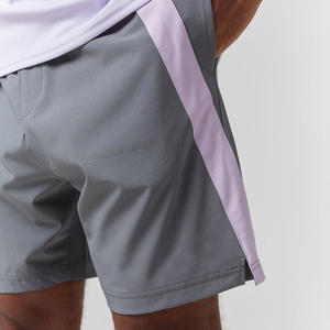 Ensemble de survêtements légers en coton pour hommes, t-shirt et short, respirants, pour l'été, avec logo personnalisé, ensemble deux pièces en coton - Product Image 3