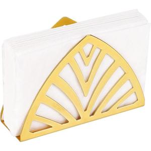 Luxury Napkin Holder Metal Crafts Dinning Tableware Setting Metal <b>Tissue</b> Holder Leaf Design <b>Wedding</b> Decor - Product Image 4