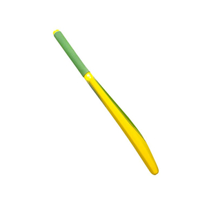 Bate de Cricket de Madera Amarillo con Mango Verde, Ligero, Duradero, con Doble Costura, Estilo Casual para Entrenamiento de Cricket - Product Image 3