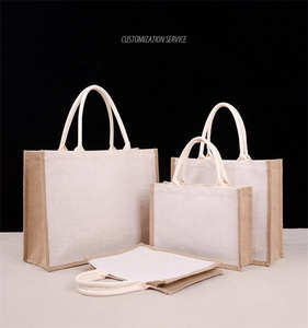 Bolsa de Yute Resistente y Duradera con Base Reforzada para Compras - Product Image 6