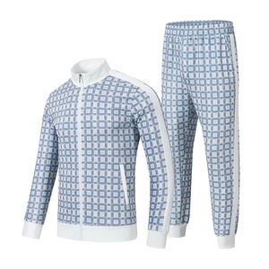 Vêtements de sport pour hommes, ensembles de survêtements de fitness et d'entraînement, ensembles deux pièces, survêtements de jogging, survêtements à quart de zip - Product Image 1