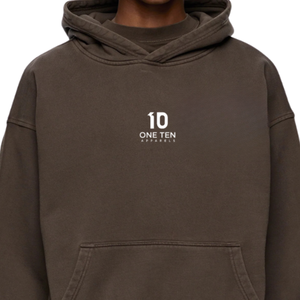 เสื้อฮู้ดดี้ฟลีซฟอกสีสำหรับผู้ชาย ทรงหลวม สไตล์สตรีท รับผลิตแบบ OEM ODM พร้อมสกรีนโลโก้ - Product Image 3