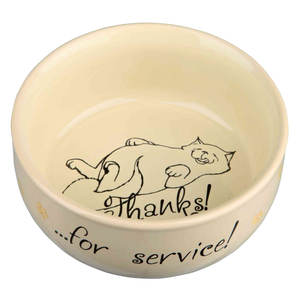 Ceramic Pet <b>Bowl</b> & Feeder 0.3 L 11 cm Diameter for <b>Cats</b> - Product Image 4