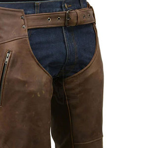 Pantalones de cuero hechos a medida, resistentes y cómodos, estilo western para uso en exteriores. - Product Image 3