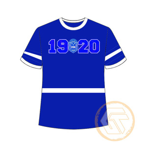 Camiseta de Jersey de Algodón y Poliéster Transpirable de Alta Calidad con Logotipo Personalizado al por Mayor de Zeta Phi Beta, Ropa de Sororidad para Mujer - Product Image 6