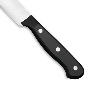 Couteau utilitaire gourmet de 6 pouces, lame en acier inoxydable, lame tranchante, manche à triple rivets noir, couteau de cuisine multi-usages - Product Image 5