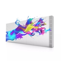 Écran LED transparent pour publicité sur verre, affichage LED P3.91 P2.6, adhésif, super fin, mur vidéo LED flexible