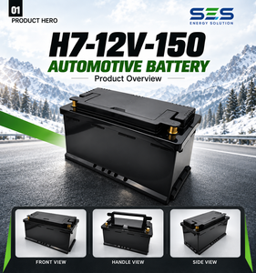 Batterie LiFePO4 à décharge profonde SES 12,8 V 100 Ah pour applications automobiles, modèle SES12V150-car, 5000 cycles, température de fonctionnement - Product Image 2