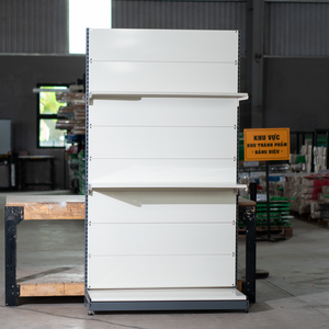 Góndola de un solo lado de alta resistencia |   Estantes Metálicos para Tiendas de Conveniencia, con Recubrimiento en Polvo, Instalación Rápida, Fabricante OEM - Product Image 5