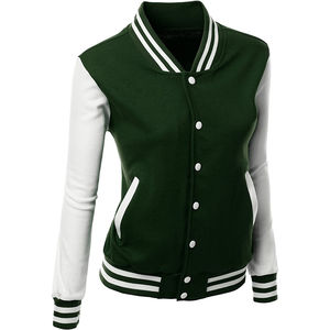 Chaqueta Universitaria de Mujer de Alta Calidad Hecha a Medida, Transpirable, Mangas Regulares, Fabricante Profesional, Chaqueta Universitaria para Invierno - Product Image 1