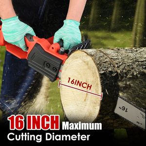 Tronçonneuse électrique sans fil de 16 pouces avec moteur sans balais, batterie 21V 3.0Ah, chargeur et 2 batteries, scies électriques - Product Image 3