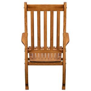 Sedia a dondolo quadrata in legno colore naturale 68,5x86x115 cm - Product Image 6